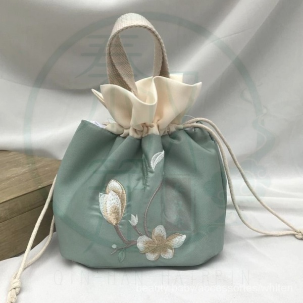 Hàng Mới]Túi xách nhỏ thêu họa tiết Luo Zhi's chính hãng Trung Hoa cổ điển kèm túi nhỏ