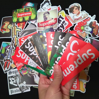 STICKER SUPREME STREETWEAR CỰC CHẤT CHƠI - 1 BỘ 50C KHÔNG TRÙNG NHAU