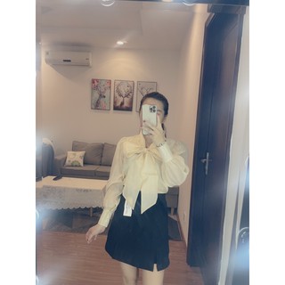 Áo sơ mi cổ nơ
