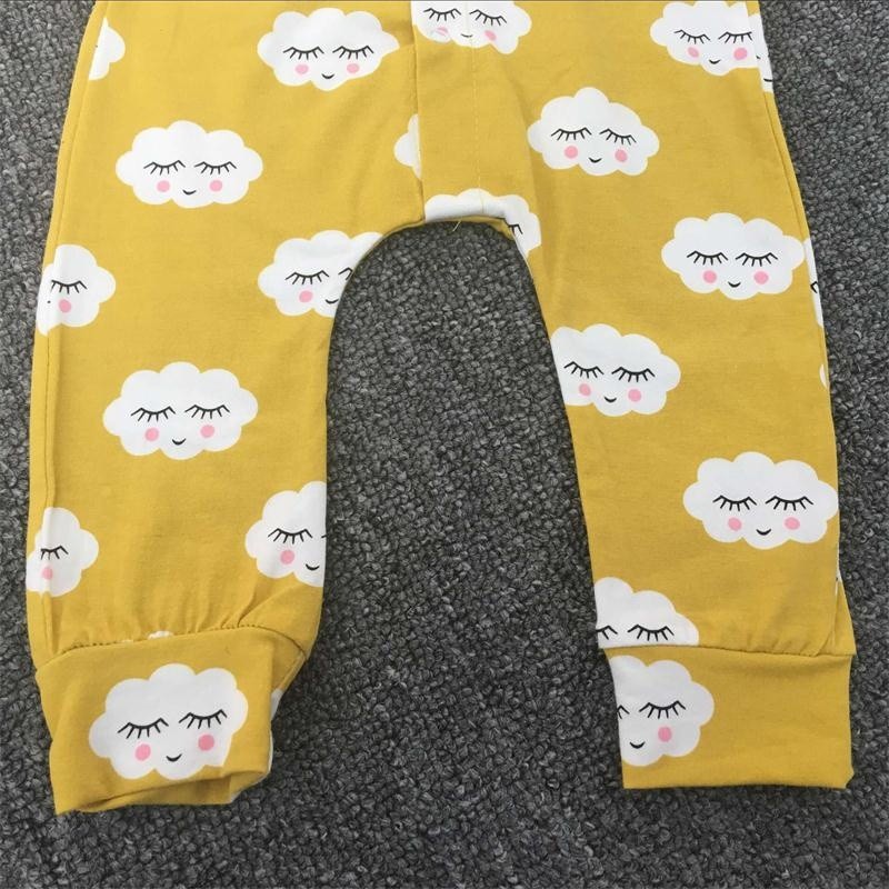 Bộ áo liền quần Mikrdoo chất liệu cotton kèm băng đô đáng yêu cho bé sơ sinh