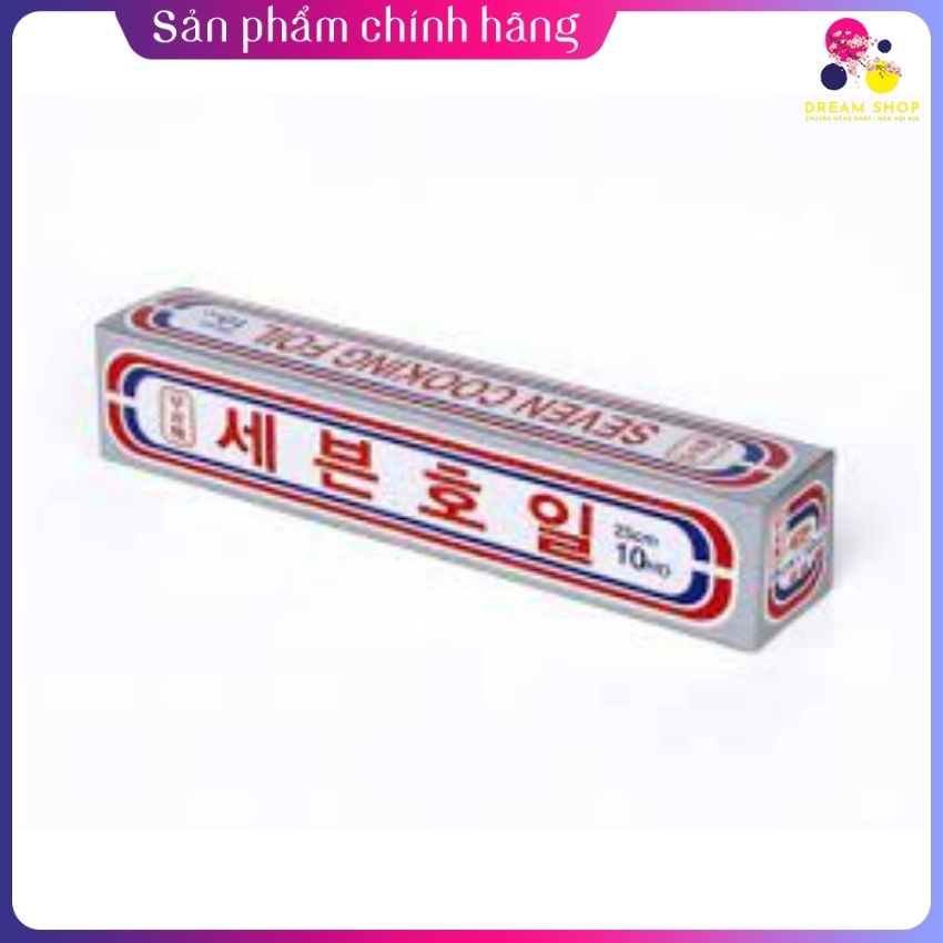 Giấy bạc nướng thực phẩm Seven Cooking Foil Hàn Quốc -Dreamshop.vn