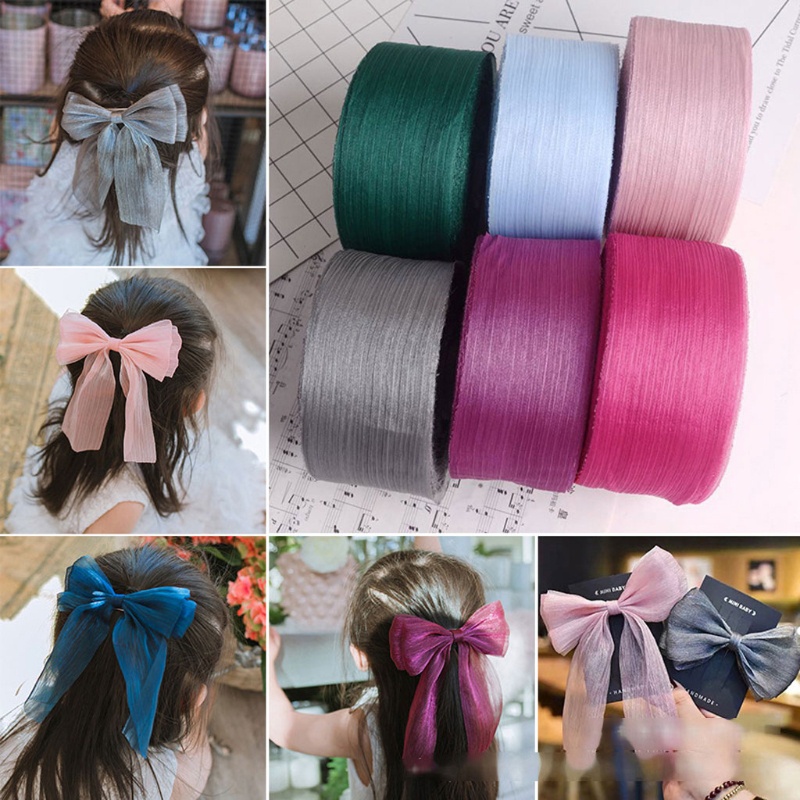 Cuộn Ruy Băng Vải Voan Ruy Băng Mỏng Trang Trí Đám Cưới