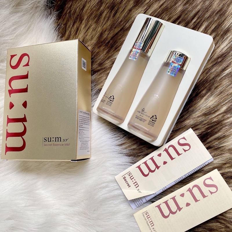 CÓ TEM LG VINA  - Xịt khoáng nước thần Su:m37 Secret Essence Mist  60ml + 60ml