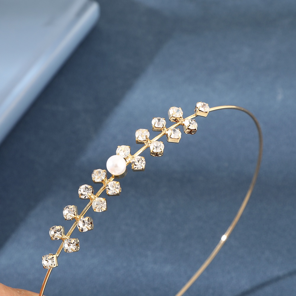 Cài tóc Haimeikang đính đá và ngọc trai thời trang cho cô dâu