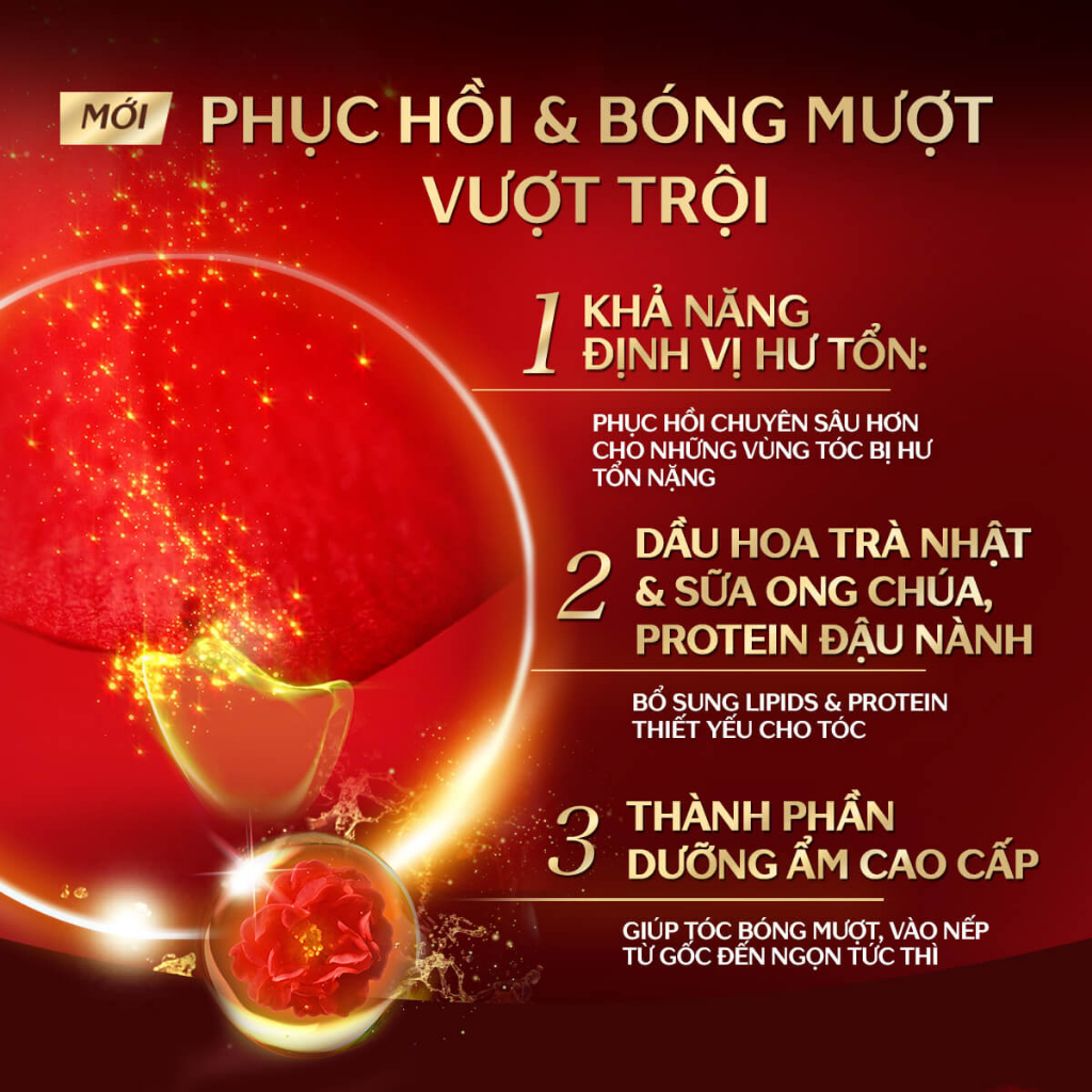 Gói Refill Dầu gội Dưỡng tóc bóng mượt Premium Moist Tsubaki 330ml