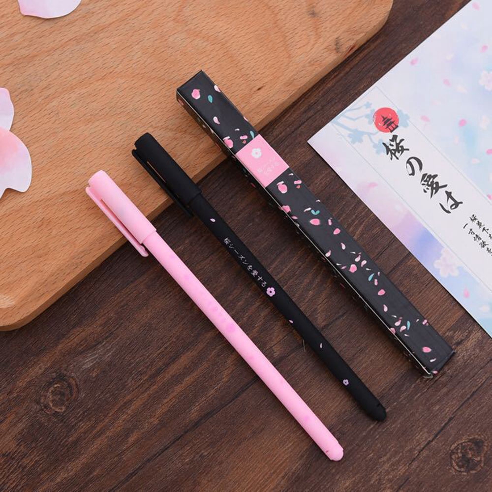 Set 1 / 3 Bút mực gel cỡ ngòi 0.38mm kiểu dáng xinh xắn tiện dụng