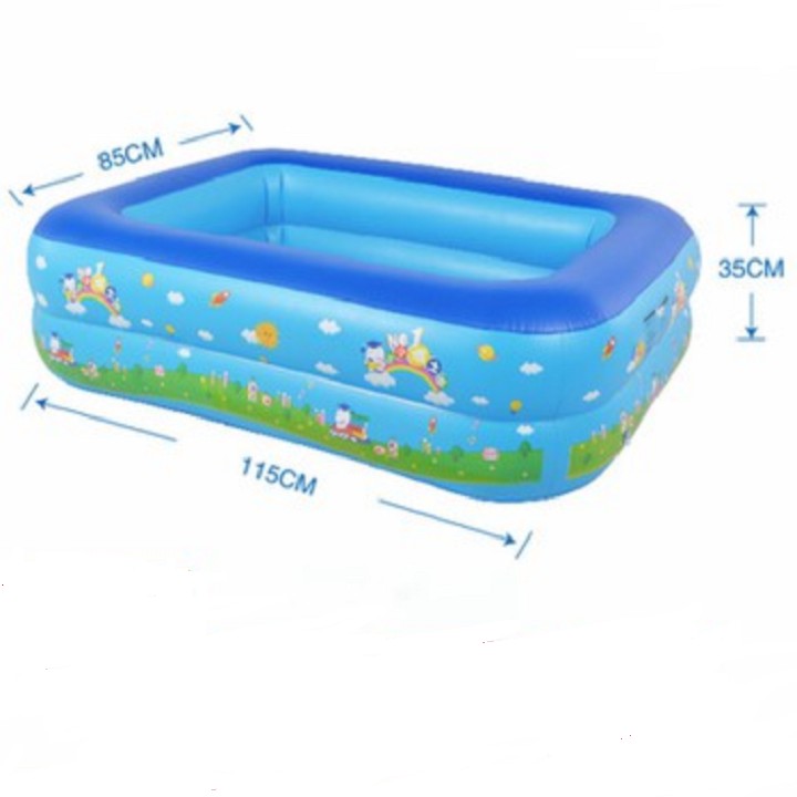 Bể bơi 1m2 kích thước 115cmx85cmx35cm