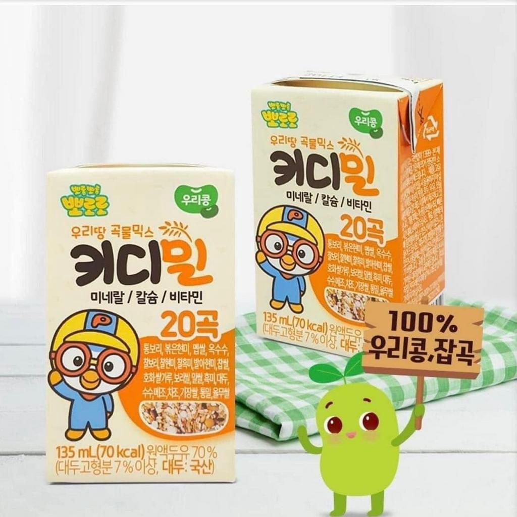 Sữa Hạt Pororo Sữa Ngũ Cốc Hàn Quốc 20 Loại Hạt Cho Bé Từ 1 Tuổi