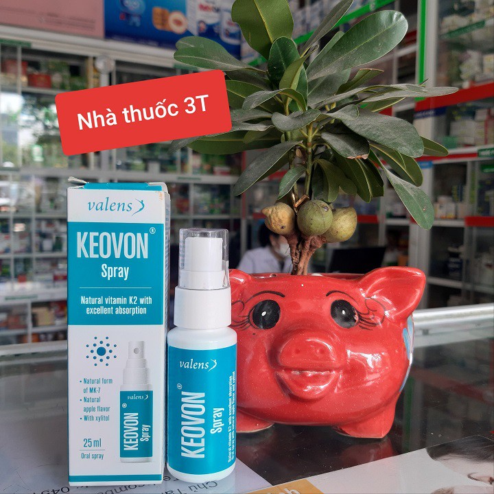 Keovon Spray Vitamin K2 (MK7 tự nhiên) Dạng Xịt - Kích thích tăng chiều cao cho trẻ em. Chính hãng.