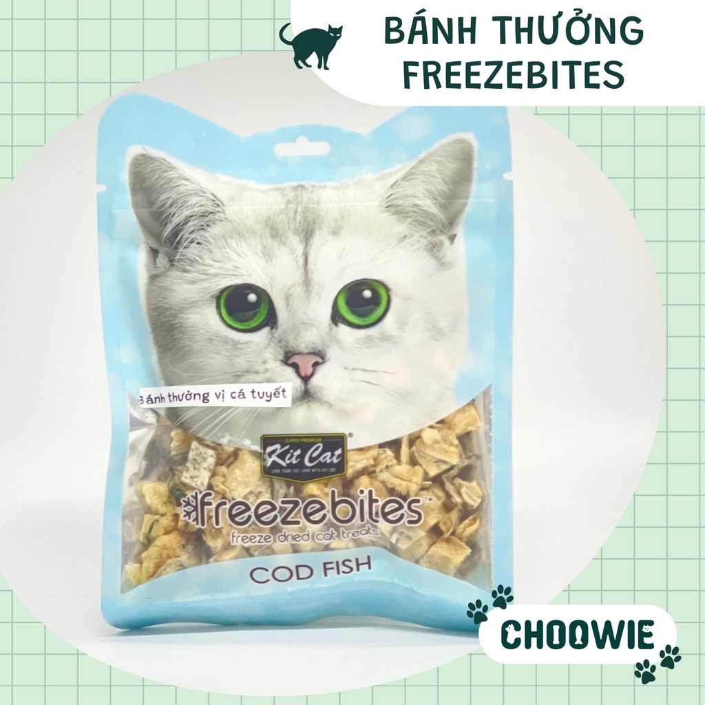 Bánh sấy Kitcat Freezebites 15 gram | Bánh thưởng cho mèo