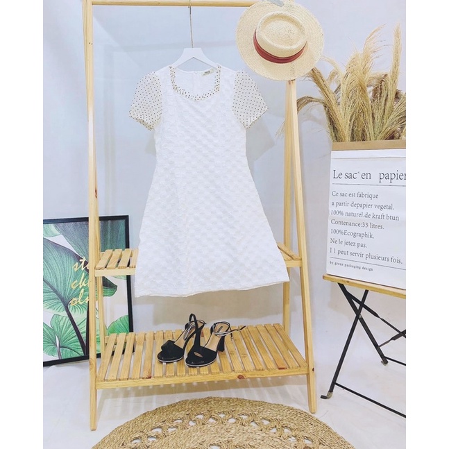 Đầm Liền Ngắn Tay Kẻ Caro - Váy Liền Tay Ngắn Cao Cấp - Chất Liệu Thun Lạnh - Nhiều màu | BigBuy360 - bigbuy360.vn