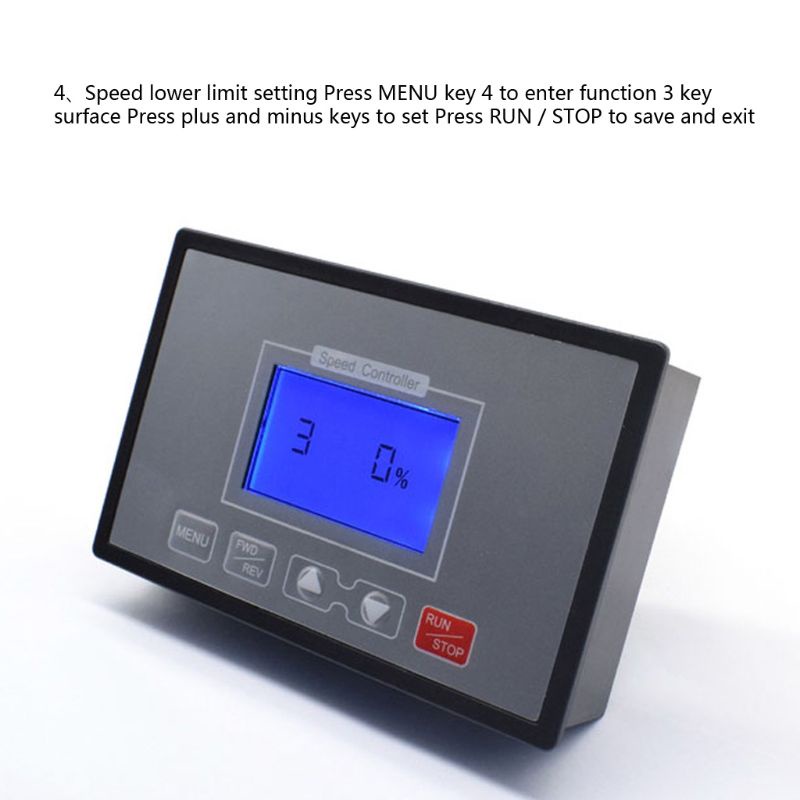 Bộ Điều Khiển Tốc Độ Động Cơ Thông Minh Màn Hình LCD 0 60A PWM DC 10-55V