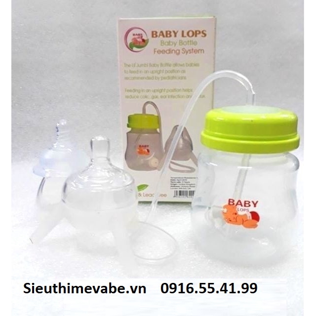 Bình hút sữa rảnh tay Baby Lops