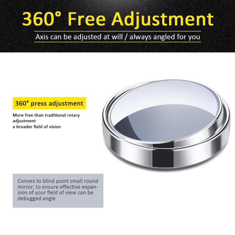 Set 2 Gương Chiếu Hậu Góc Rộng Xoay 360 Độ Cho Xe Hơi
