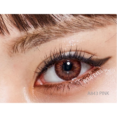 Kính áp tròng Hàn Quốc BLUE EYES GEMSTONE PINK - Lens Premium Silicone Hydrogel