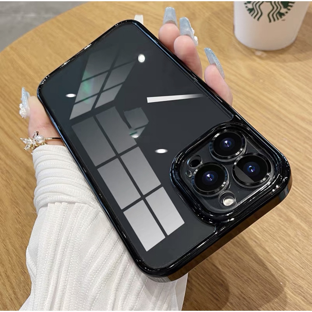 Ốp Điện Thoại acrylic Cứng Trong Suốt Cho compatible for iPhone 13 pro max 12 pro max 11 pro max case