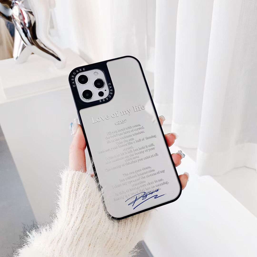 Ốp Lưng Tráng Gương In Chữ Tiếng Anh Thời Trang Cho Iphone 12pro Max 12mini 11pro Max Xs Max Xr Se 2020 7 8 Plus | WebRaoVat - webraovat.net.vn