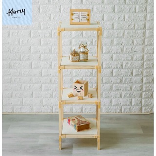 Kệ gỗ lắp ghép 4 tầng HOMY vuông 32cm