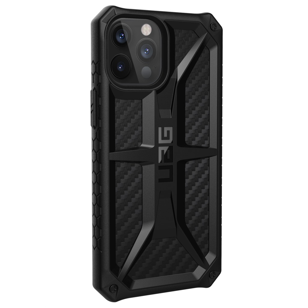 UAG Monarch Series Apple Ốp lưng iphone 11 / 11 Pro / 11 Pro Max Cover with Rugged Lightweight Slim Shockproof Protective Ốp lưng iphone Casing - Carbon Fiber