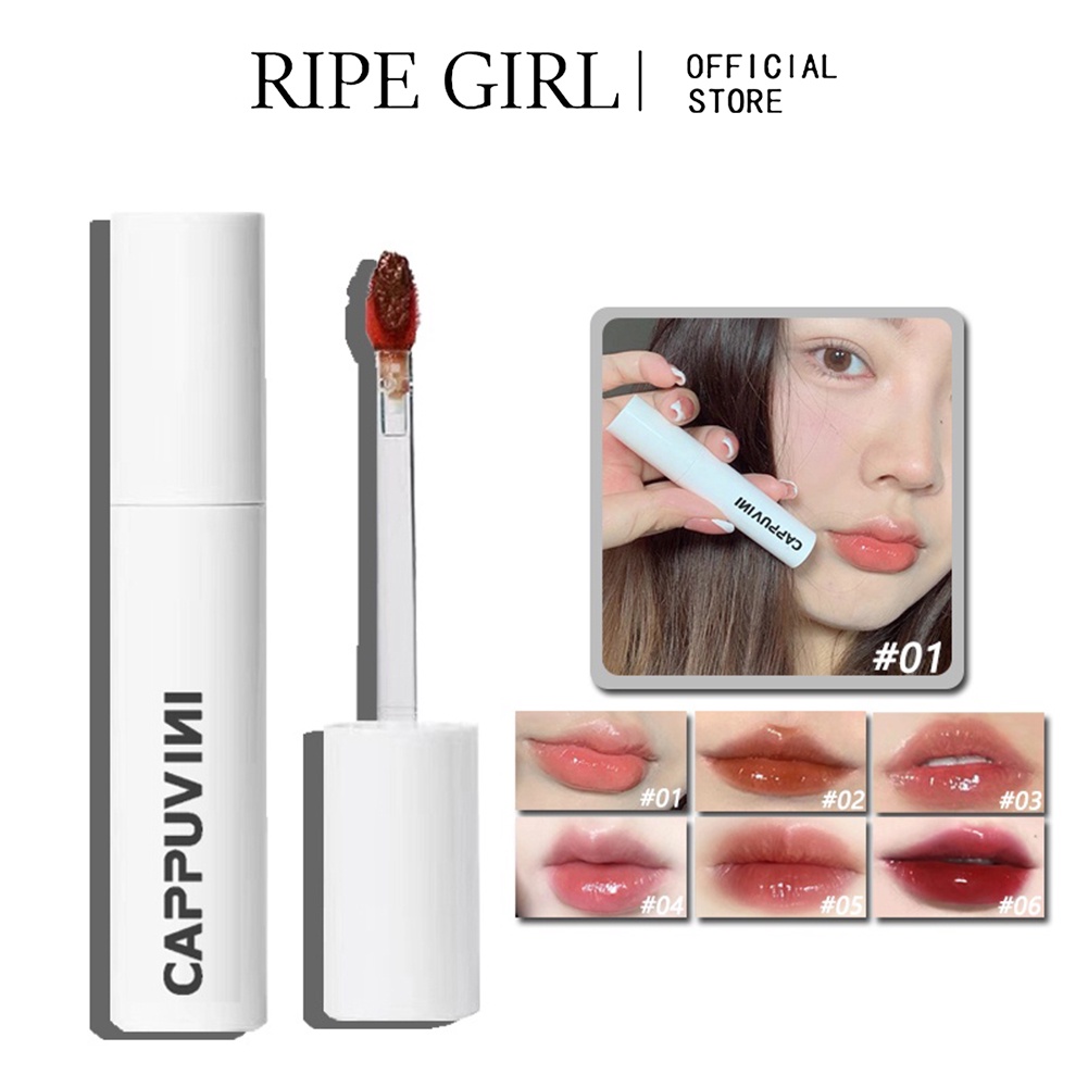 Son bóng dưỡng ẩm cao cấp RIPE GIRL CAPPUVINI Daimanpu nhiều màu sắc