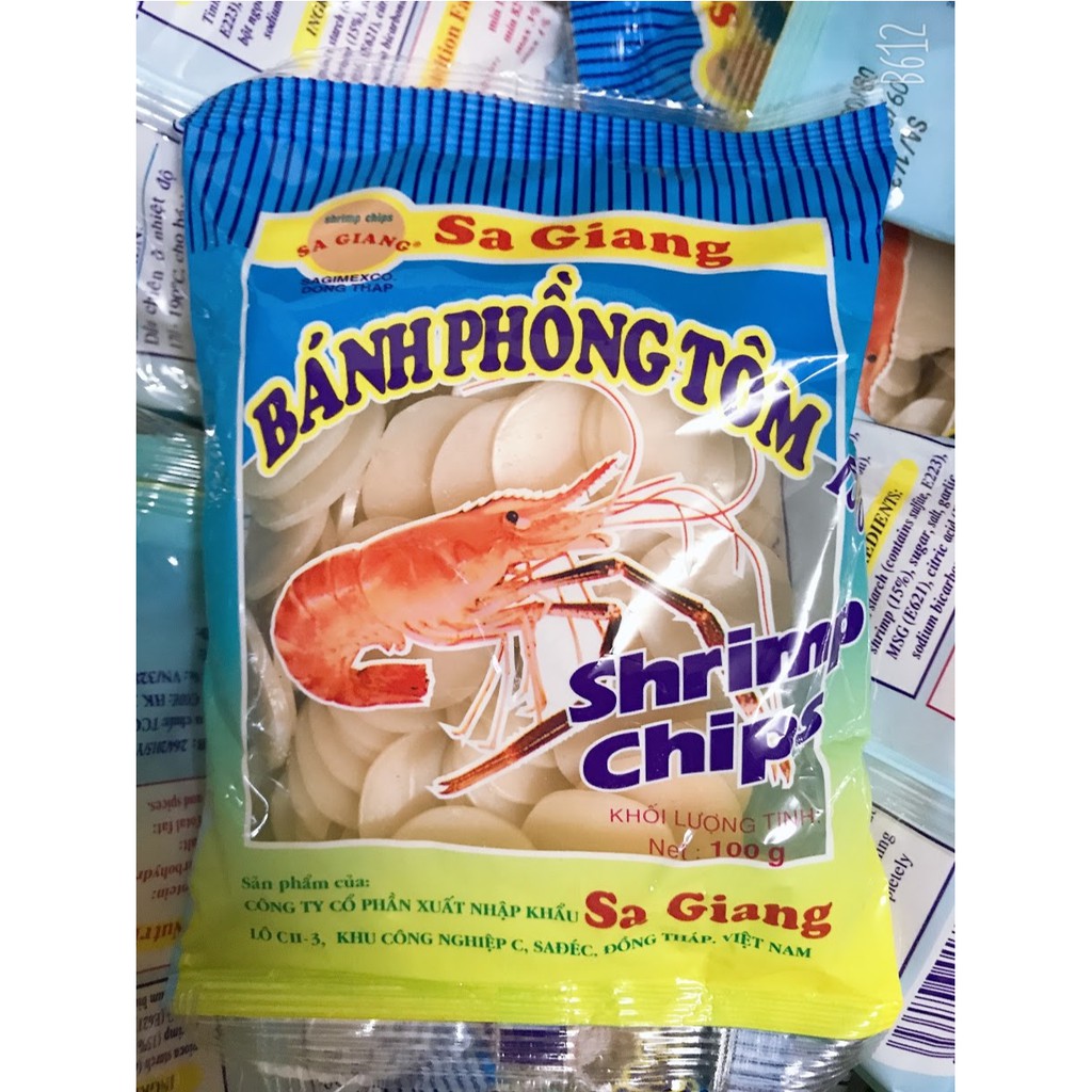 Bánh Phồng Tôm Sa Giang Gói 100g