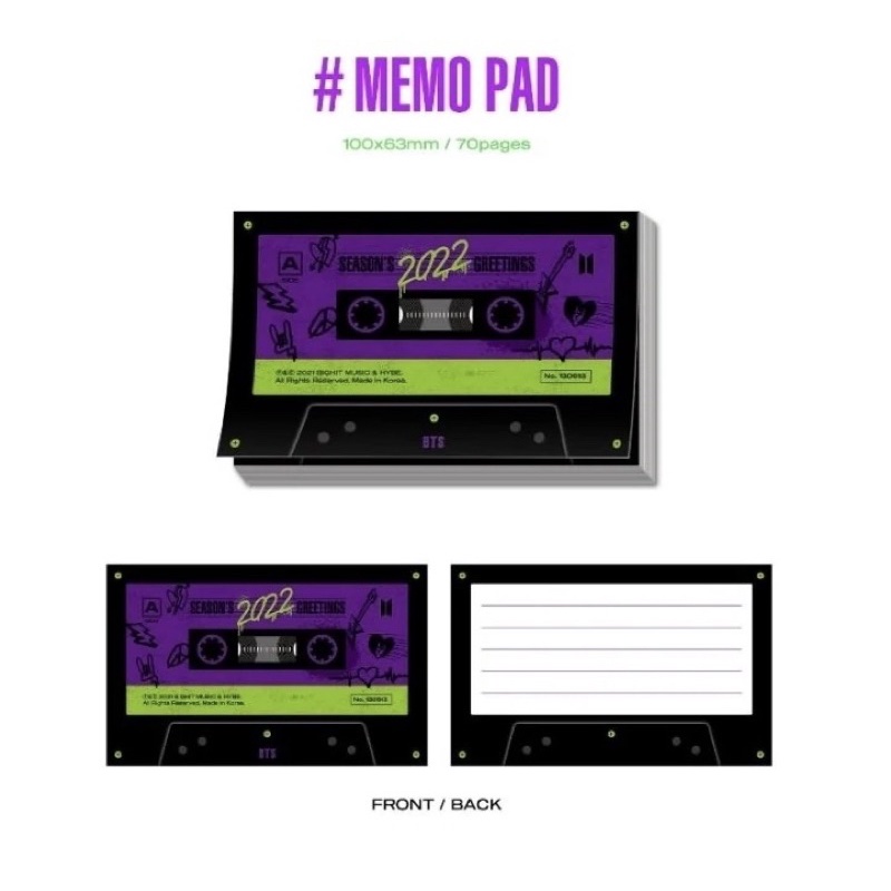 Share lẻ Seasons greetings BTS 2022