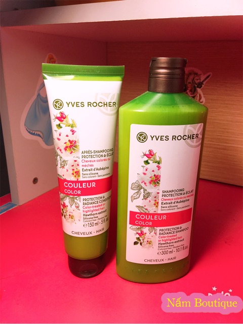 Cặp dầu gội xả cho tóc nhuộm yves rocher