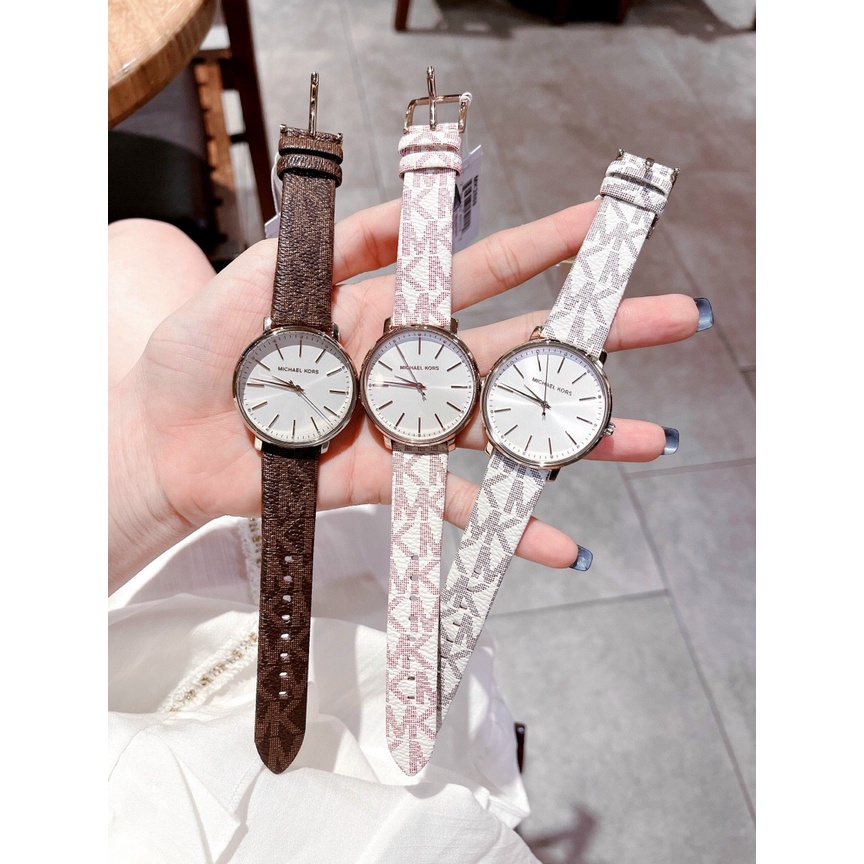 Đồng hồ nữ michael kors mk2857 mk2858 mk2859 dây da size 38mm