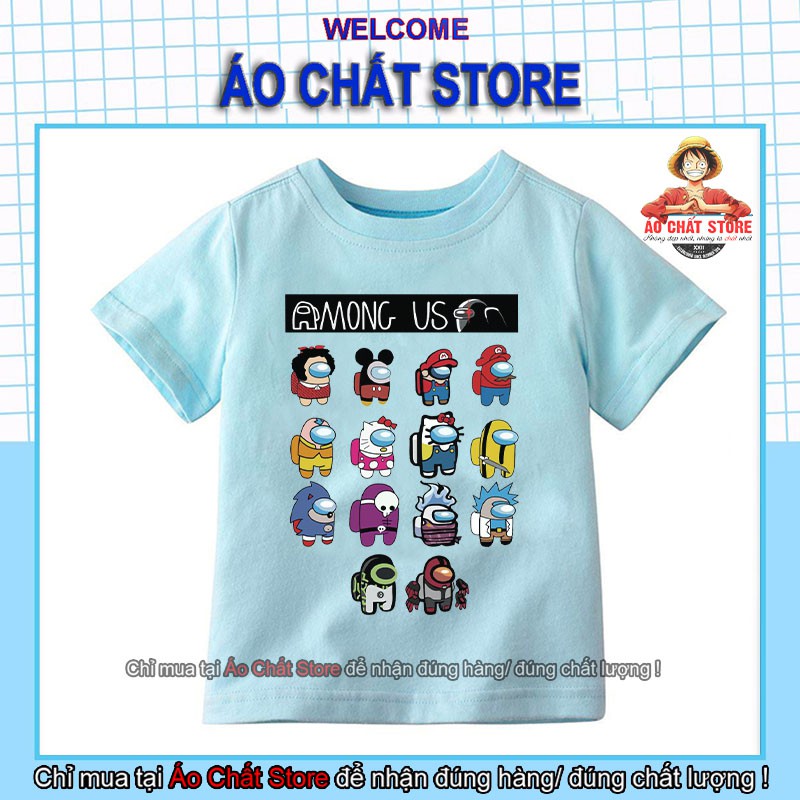 Áo Among Us Skin Kitty | Mario | Sonic | Mickey cho trẻ em | bé trai | bé gái siêu đẹp AU26 | Áo Chất Store