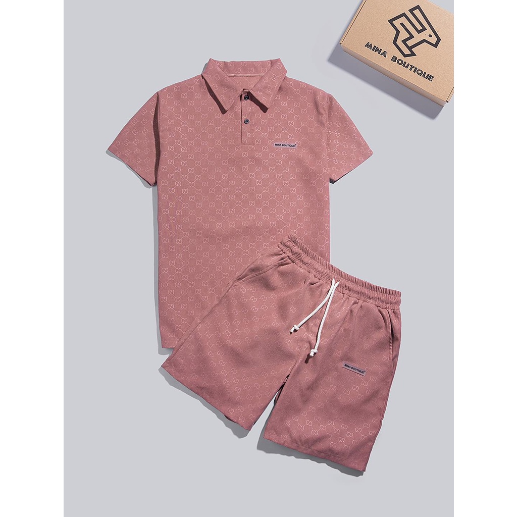 Set bộ Gucci màu hồng