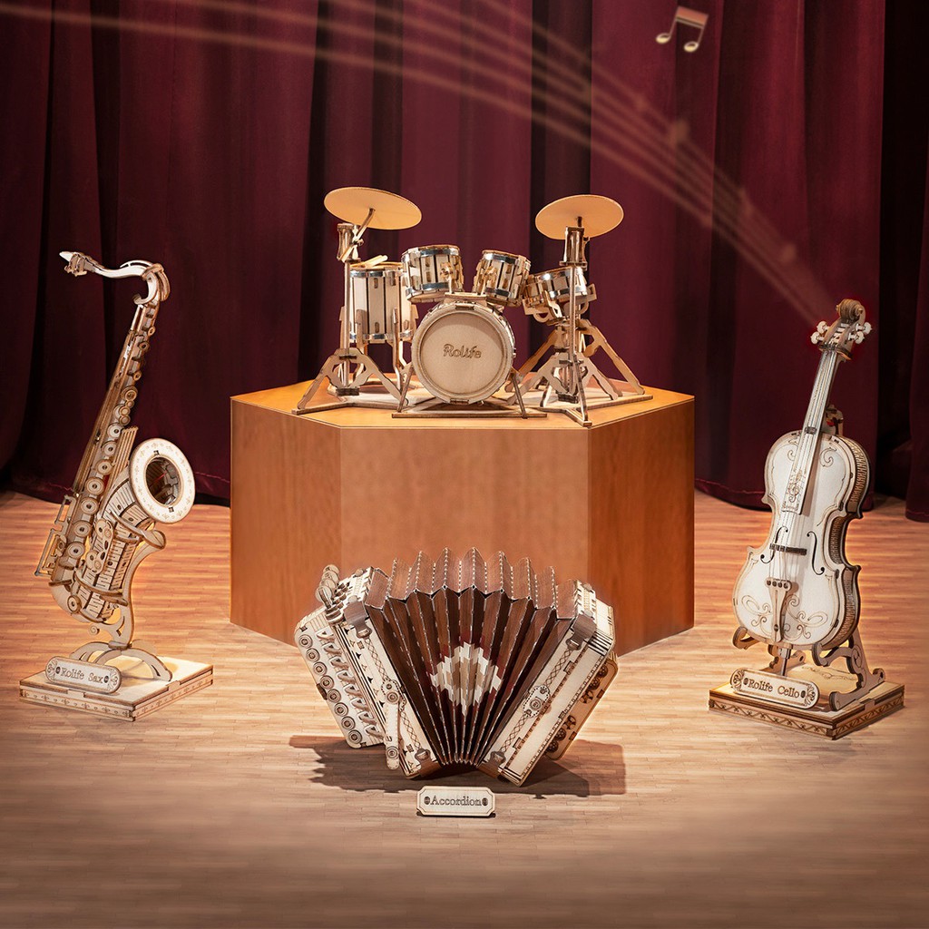 Đồ chơi lắp ghép gỗ 3D Mô hình Nhạc cụ Robotime Music Instrument TG309 - TG411