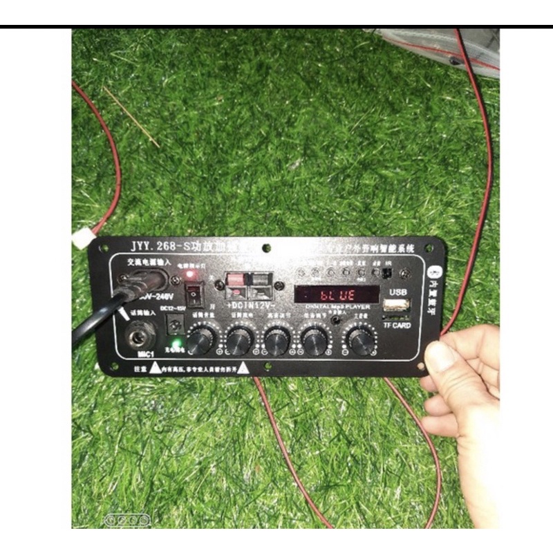 Mạch loa kéo 2 đường tiếng  riêng biệt chạy 2 bass 20-25 kích thước 18.7x7.7 kèm 2 dây loa - khiển -dây nguồn