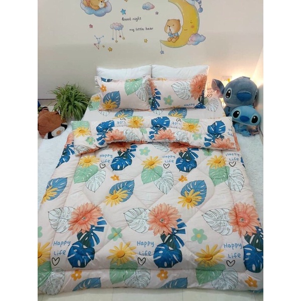 Sét chăn phao 5 món giá xưởng hàng sẵn, ảnh chụp thật