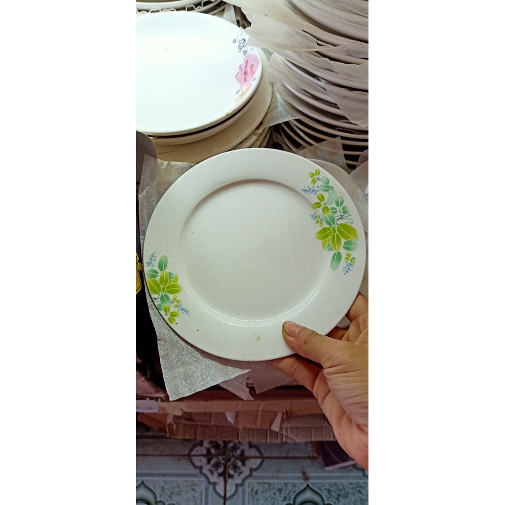 {SHOP YÊU THÍCH} [RẺ VÔ ĐỊCH] combo 3 đĩa sứ hoa (3d) hàng cao cấp