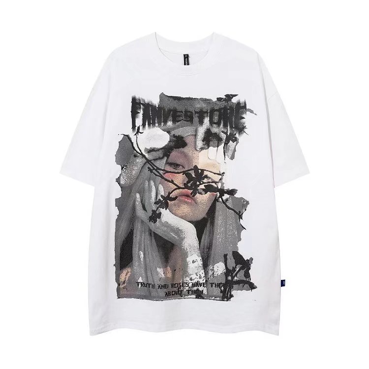 Áo Thun Nam Tay Ngắn Cổ Tròn Phong Cách Âu Mỹ Mới Size S-3XL