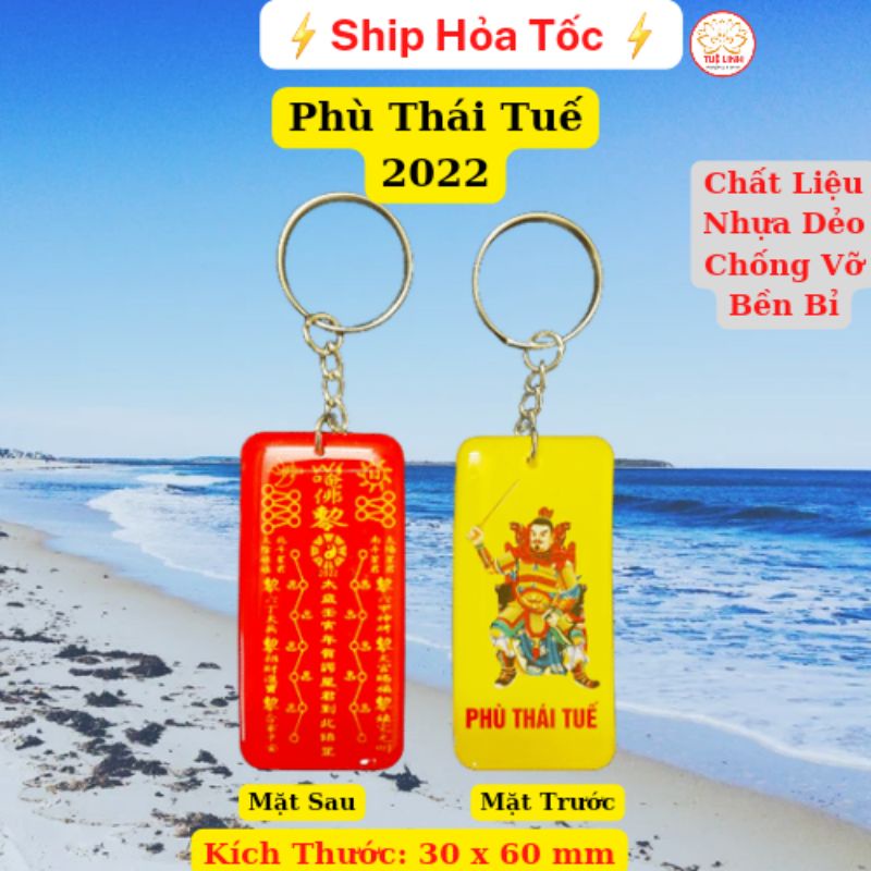 Phù Thái Tuế 2023 Kết hợp móc khóa Lái xe Bình An
