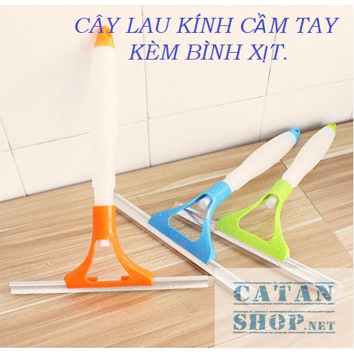 ❤️FREESHIP50K❤️CÂY LAU KÍNH CẦM TAY KÈM BÌNH XỊT, LAU KÍNH ĐA NĂNG 2 IN 1 ( MÀU NGẪU NHIÊN)