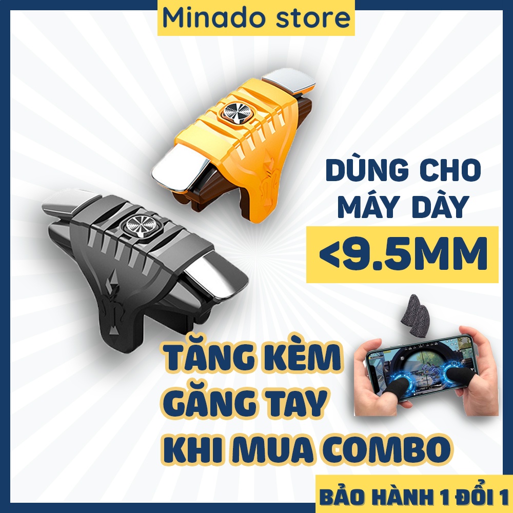 Nút bắn Pubg Mobile ff chơi game siêu nhạy Hoàng Kim cầm chơi game điện thoại pubg ros freefire MINADO