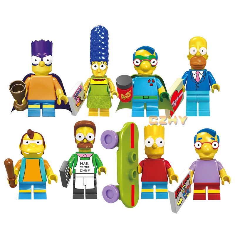 Mô hình xếp hình nhân vật simpsons độc đáo