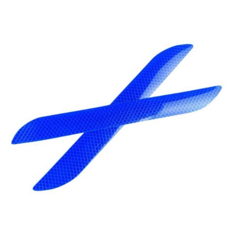 Miếng dán phản quang hai bên cản sau decal góc phía đuôi cho xe hơi ô tô sticker an toàn chống va chạm nhìn rõ ban đêm