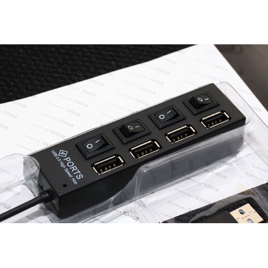 Hot Hub Usb 4 cổng có Công tắc nguồn Tốt