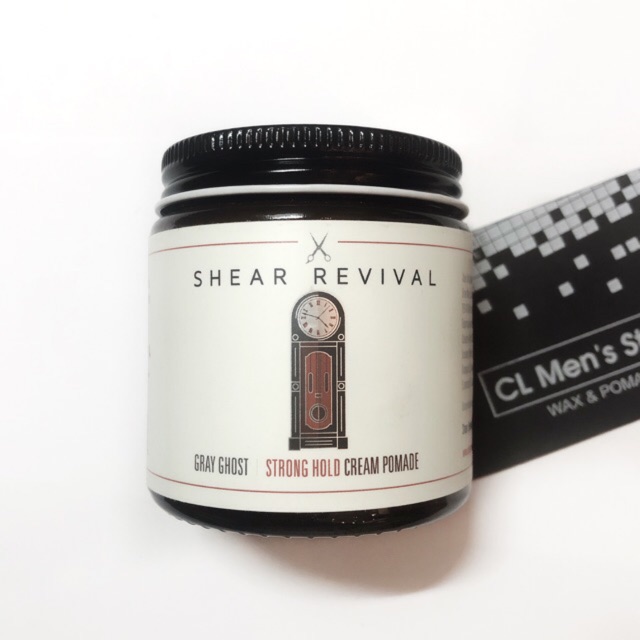 [Shear Revival] Gray Ghost Strong Hold Cream Pomade | Sản phẩm tạo kiểu tóc