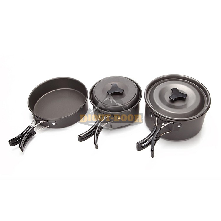 Bộ nồi nấu ăn cắm trại – du lịch dã ngoại Cooking set DS300