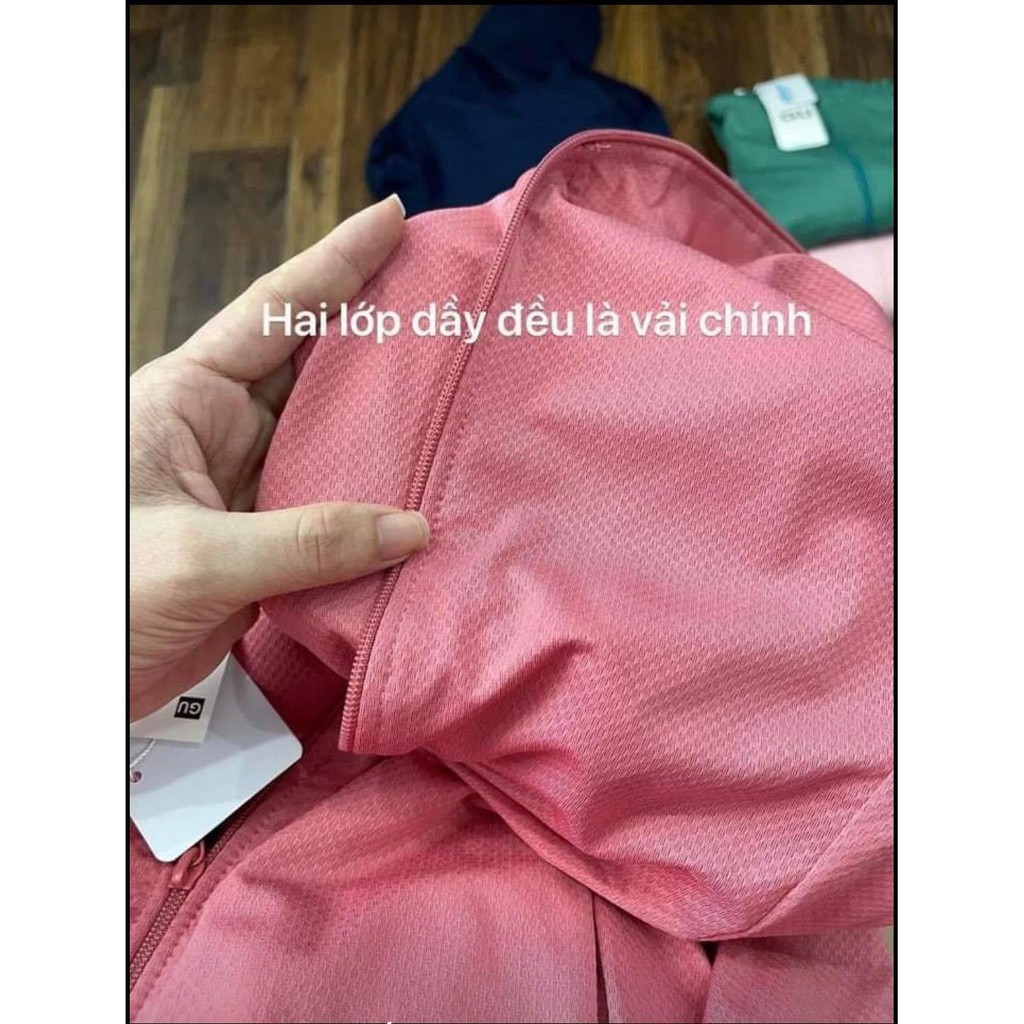 Áo chống nắng Nữ 2 lớp GU mẫu mới