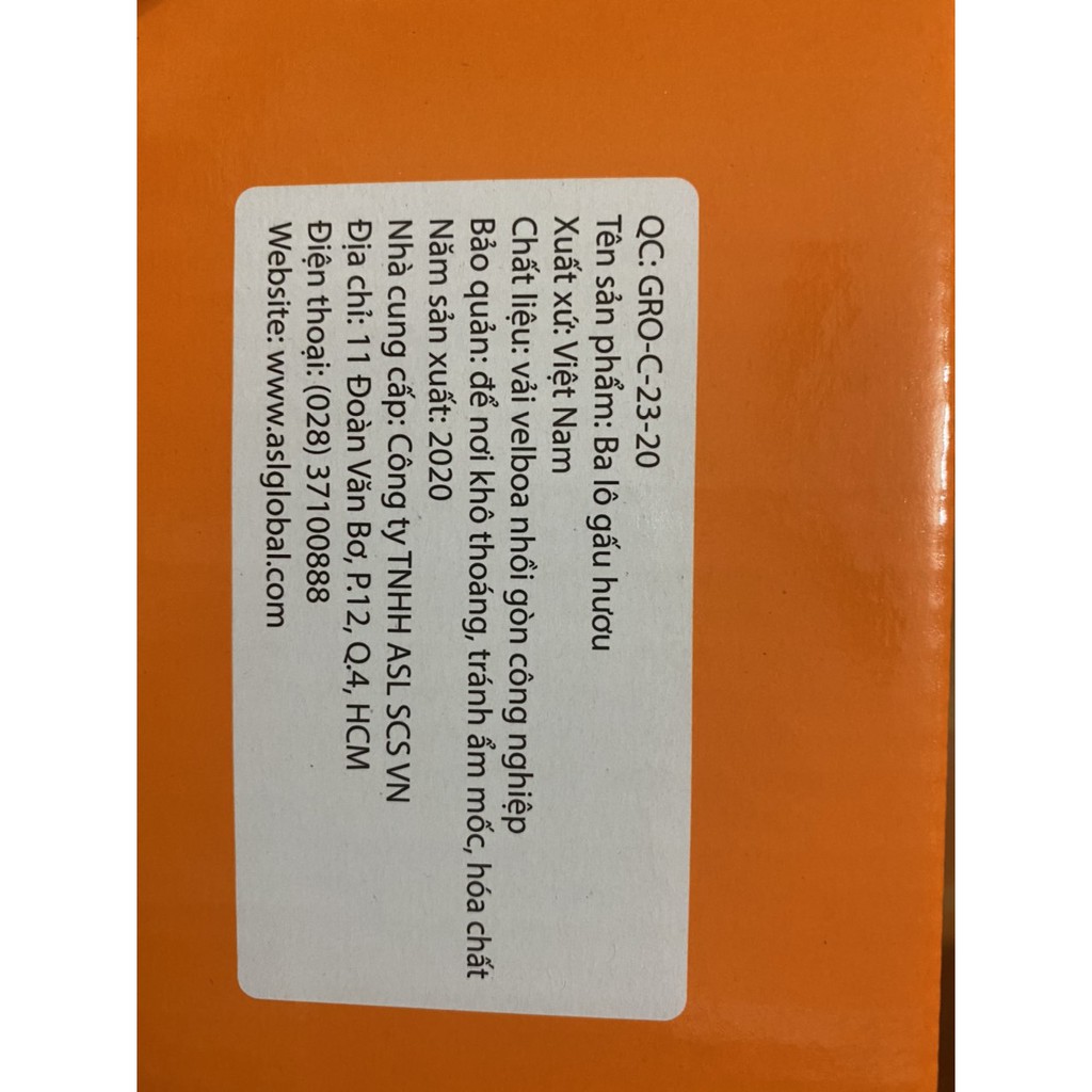 BALO HƯƠU GẤU ĐÁNG YÊU QUÀ TẶNG TỪ SỮA GROW