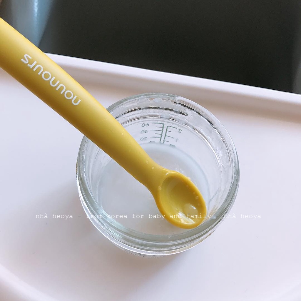 MUỖNG ĂN DẶM SILICON NOUNOURS HÀN QUỐC