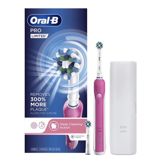 Bàn chải điện Oral-B Oral B Pro Limited USA hồng/ Trắng