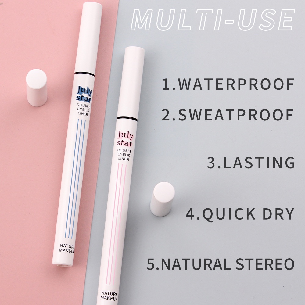 Bút Kẻ Mắt Dạng Lỏng Mịn Màng Ánh Ngọc Trai Trang Điểm Mịn Màng Mau Khô Hiệu Tea Brown