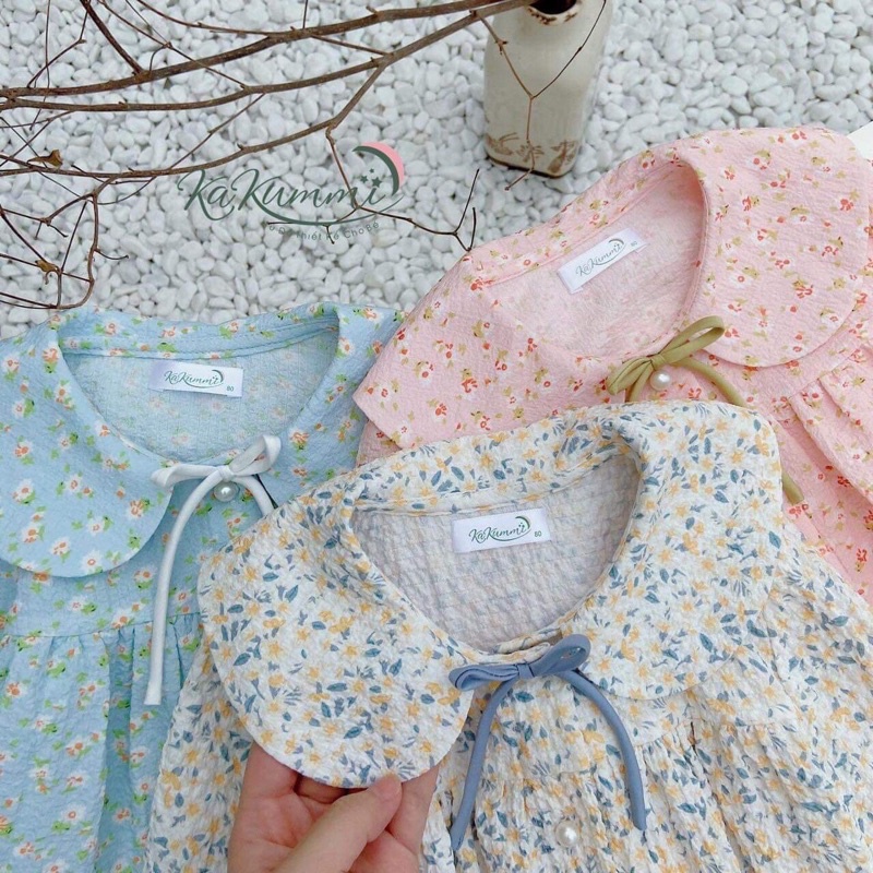 Vải đũi nhăn hàn quốc hoa huệ tây mềm mại co dãn may váy bộ,áo dài,đồ handmade