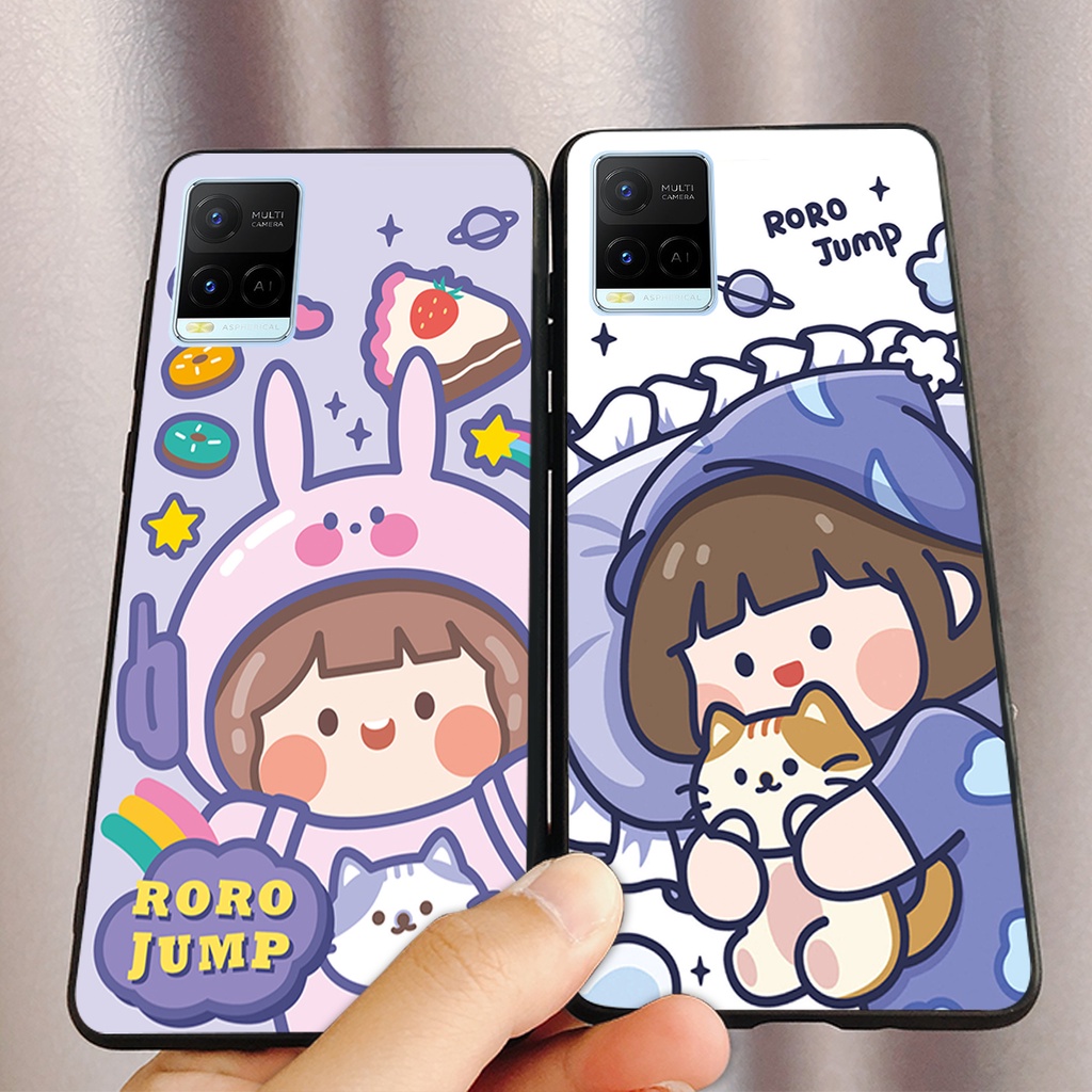 ỐP LƯNG VIVO Y21-VIVO Y21S-VIVO V21 5G IN HÌNH CÔ PÉ ĐÁNG YÊU CỰC CUTE GIÁ RẺ